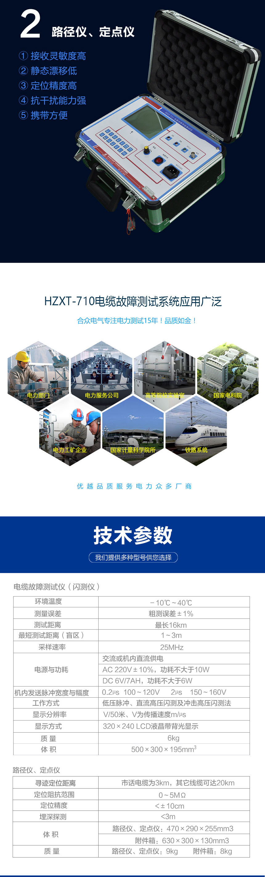 電纜故障測試系統，電纜故障測試儀